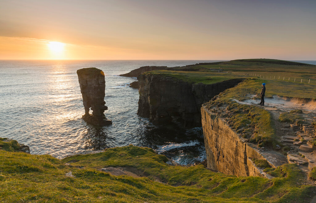 Spectacular Orkney scenery: Yesnaby sea stack