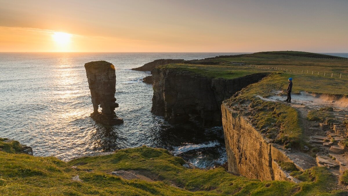 Spectacular Orkney scenery: yesnaby sea stack