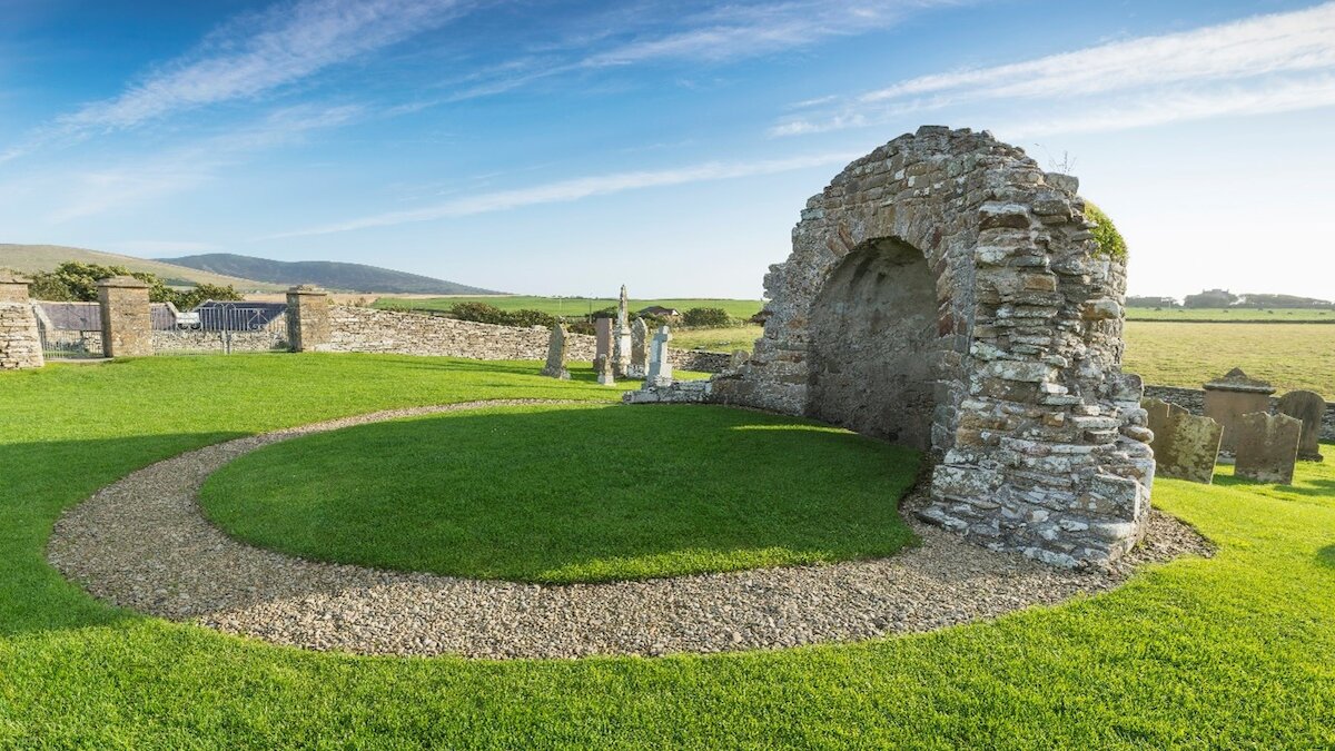 Viking history: round church, Orphir